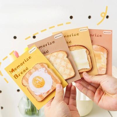 Bread Series Sticky Notes Notes and Sticky Notes Message Memo Post It Student Stationery Supplies Word Record Notepad