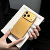 Luxury Gold Color Retro Magnetic Case For iPhone 17 16 15 14 13 Pro Max For Magsafe Wireless Charge Glossy Large Window Cover