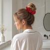 Women Hair Tie, Durable Wool Material Hair Rope, Pure Color Knitted Hair Band, Versatile Ponytail Holder Hair Accessory