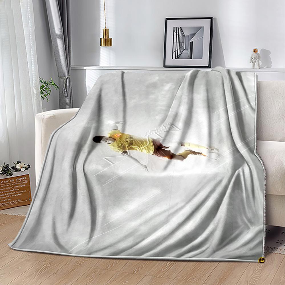 Man City Player Celebration Blanket Ultra-Soft Suitable for Seaside Bed Picnics for All Occasions Playful Design