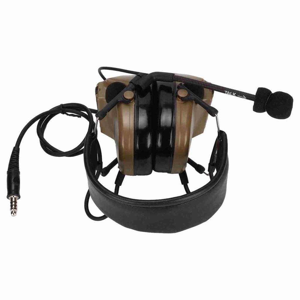7.1mm Military Headphone Noise Reduction Sound Pick Up Headset with U94 PPT for MOTOROLA T5428