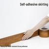 Wood Grain Self-Adhesive Veneer: 10m Decorative Strip for Covering Blemishes and Holes on Floors, Doors, and Furniture.