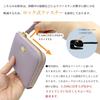 [Couth] Mini Wallet, Small Wallet with Coin Purse, Genuine Leather, L-Shaped, Zipper Closure, Mini, Compact, Small, Ribbon, Gold (Gold)