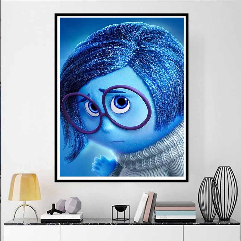 Disney Diamond PaintingA Heartwarming Journey of Melancholy Cute DIY Rhinestone Mosaic Cross Stitch Kit Embroidery Gift, Home Decor