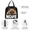 French Bulldog Nope Portable Lunch Bag Lovely Dog Animal Pets Ice Cooler Pack Insulation Picnic Food Storage Bags