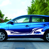 Wave Flame Graphics Car Body Side Stickers Flame Stripe Decals for Car Universal Vinyl Waterproof