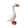 Yousheng 6 Inch Mini Desktop Goose Statue, White Lifelike Goose Sculpture, Decorative Resin Goose Figurine for Office, Living Room, Bookshelf, Coffee