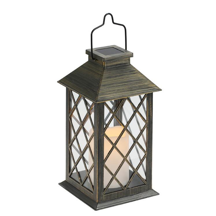 Solar-Powered LED Candle Lantern for Home and Garden