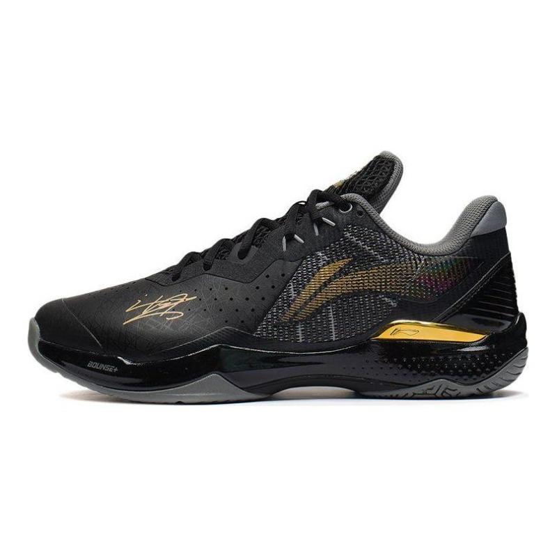 Li-Ning Thunder CL Unisex Low Top Badminton Shoes Black AYAS034-1 45.5