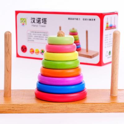 Klassisches intellektuelles Spielzeug für Erwachsene, Holzspielzeug, großer Boutique Hanoi-Turm