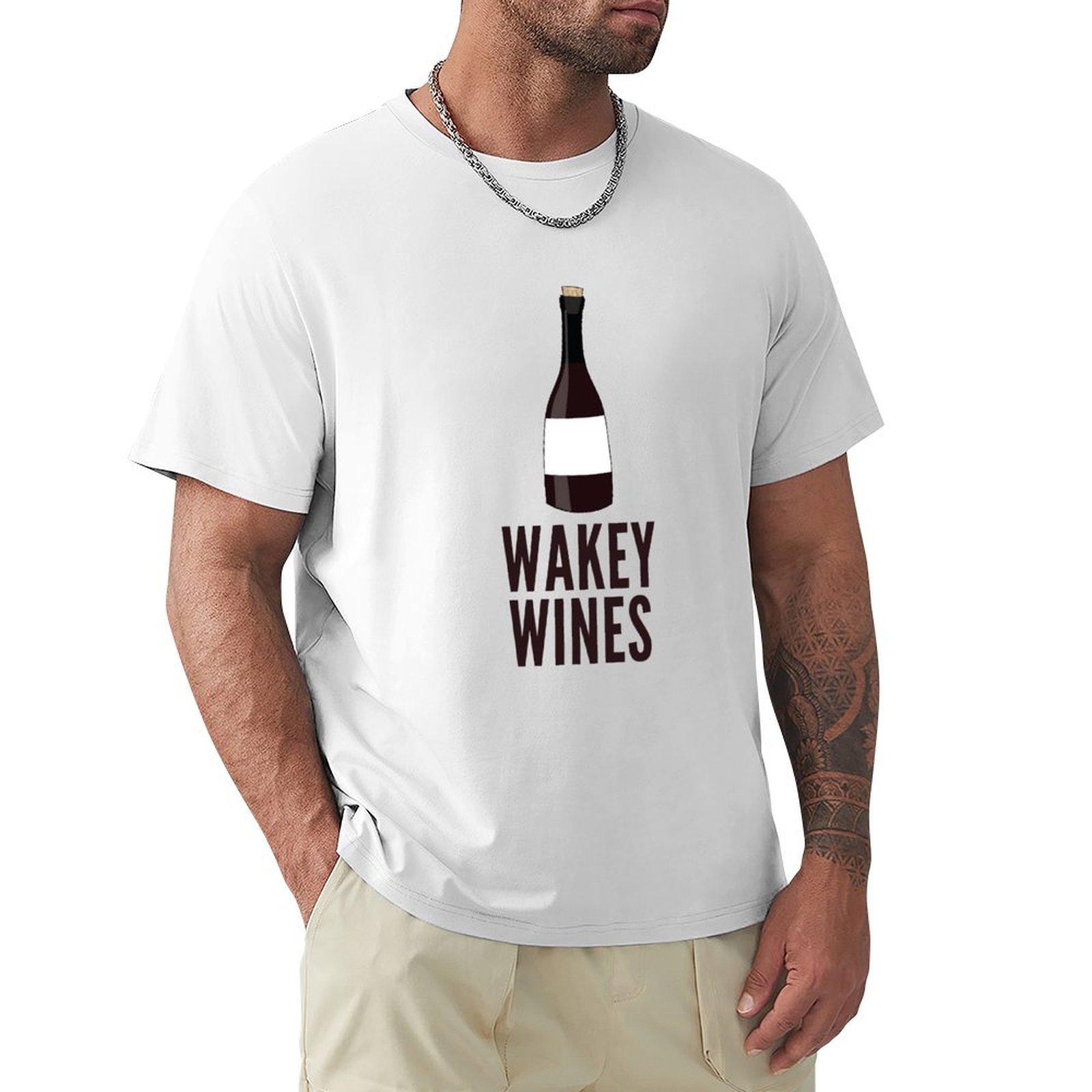 Wakey Wines Wine Bottle Tshirt Ultra Soft Breathable Tee Top S