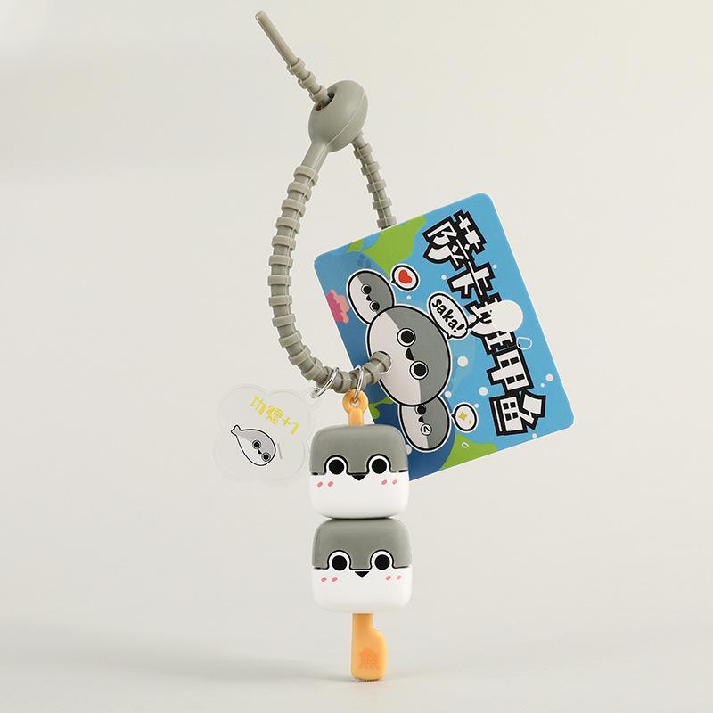 Creative Cartoon Gamera Stacking Toy Keychain – Cute Bag Charm Gift