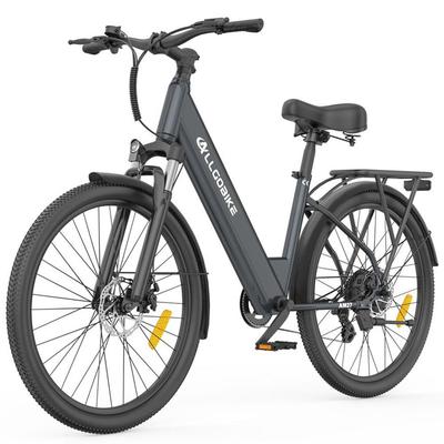 Allgobike AM27 Electric Bicycle 250W Motor City Commuter Electric Bike 36V 15Ah LED Display 7 Speed Top Speed 25Km/h Dual Disc Brake Max Load 120Kg