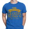 This Awesome Grandpa Belongs To Personalised Fathers Day Birthday T Shirt 2T1A1