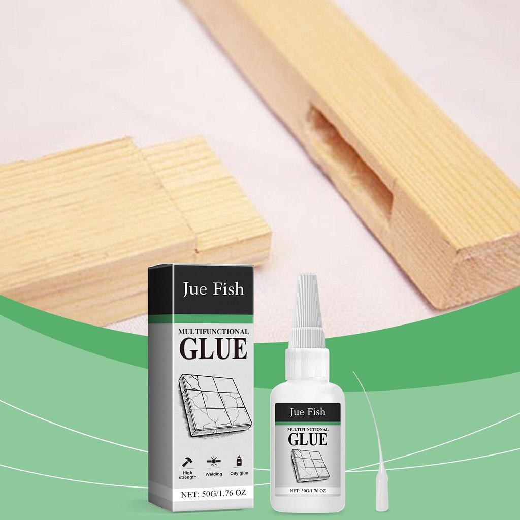 Jue Fish Waterproof Multi-Purpose Glue: Seamless, Oily Liquid Adhesive for Household Repairs