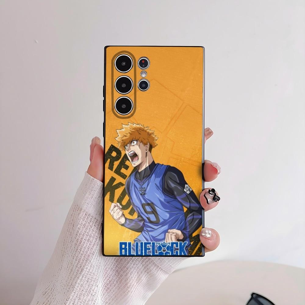Coole B-Blue Lock Anime Handyhülle Für Samsung Galaxy S25 S24 S22 S23 Ultra S21 S20 Plus 5G Mattierte Rutschfeste Vollabdeckung Hülle