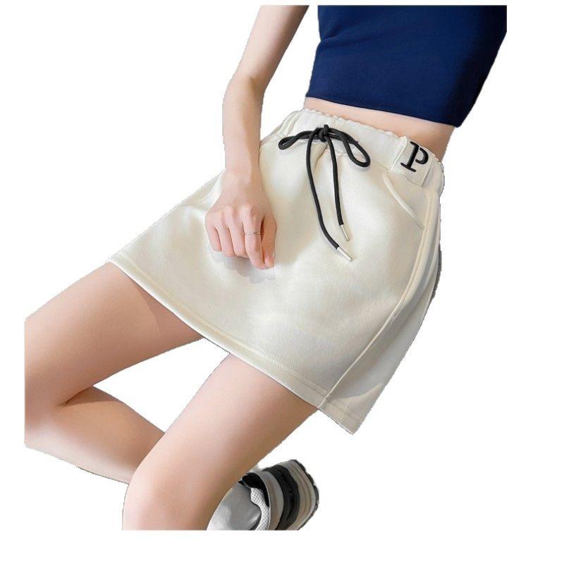 Spice Girl Sports Short Skirt Women's Summer High Waist Loose Skirt Casual Wide Leg Pants Bathroom Skirt Hip Wrap Skirt