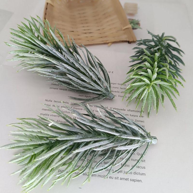 5pcs Mini Branches Stamen DIY Wreath Decorative Accessories Artificial Flower Leaves Grass Christmas Party Decoration Fake Plant