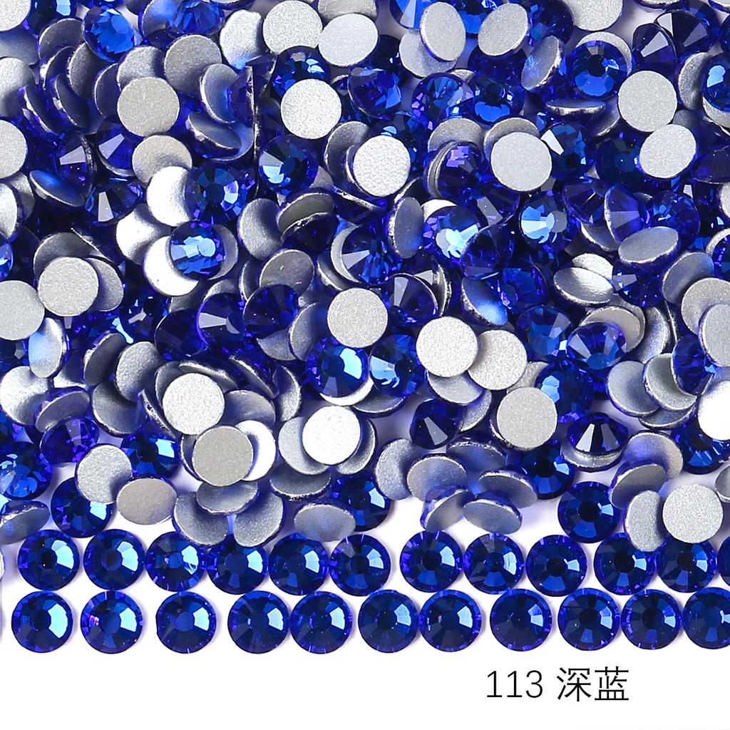 Verre Rond Strass Manucure DIY Diamant Bijoux, Accessoires Coque Téléphone Portable Autocollant Strass, Verre Cristal Fond Plat Strass Imitation Diamant