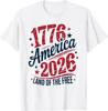 250 Years America Anniversary Retro 1776 US Flag T-Shirt