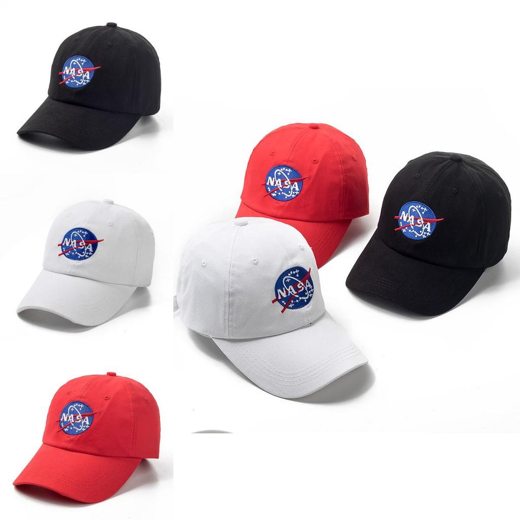 Bavlněná baseballová čepice prémiové kvality s vyšívaným písmenem NASA, nastavitelná pro jakoukoli velikost hlavy