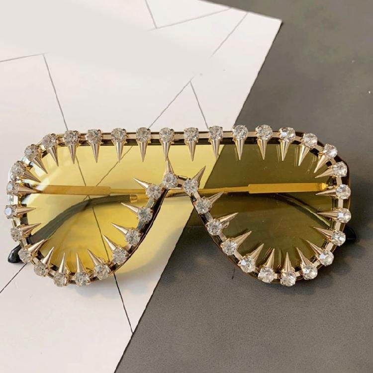 Popular Crystal Studded Frame Sunglasses for Youth Adult Fashion Enthusiasts Eyeglasses for Various Occasion and Outfit