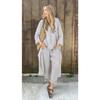 Spring New Women's Two-piece Shirt Set Plus-size Shirt Set High-waisted Loose Trousers