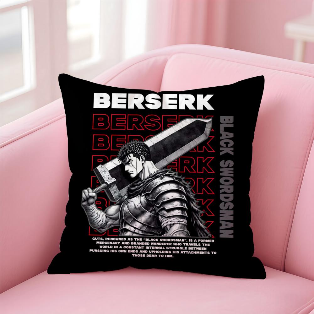 Cool B-BerserkS Cushion Cover Home & Car Multi-Scene Pillow Cover - Reversible, Soft & Durable for Daily Use