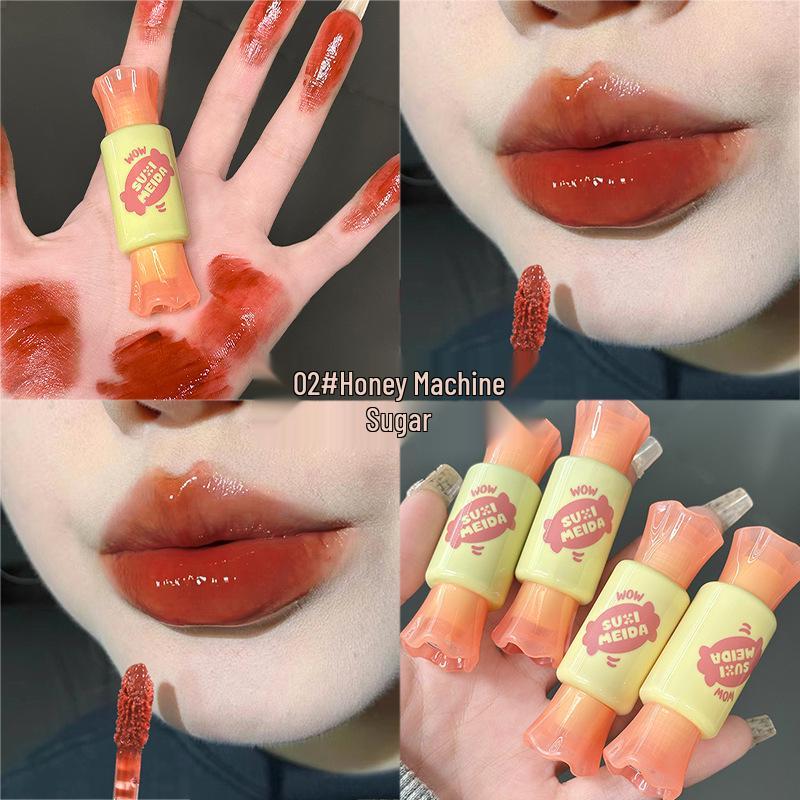 

Suxi Meida Сладкий тинт для губ с зеркальным финишем - Стойкий, Не скатывается, Отбеливающий и Легко наносится.