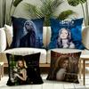 BBuffy Vampire SlayeSr Cushion Cover Silky Short Plush Invisible Zipper Dustproof Sofa Pillow Case for Home Decor