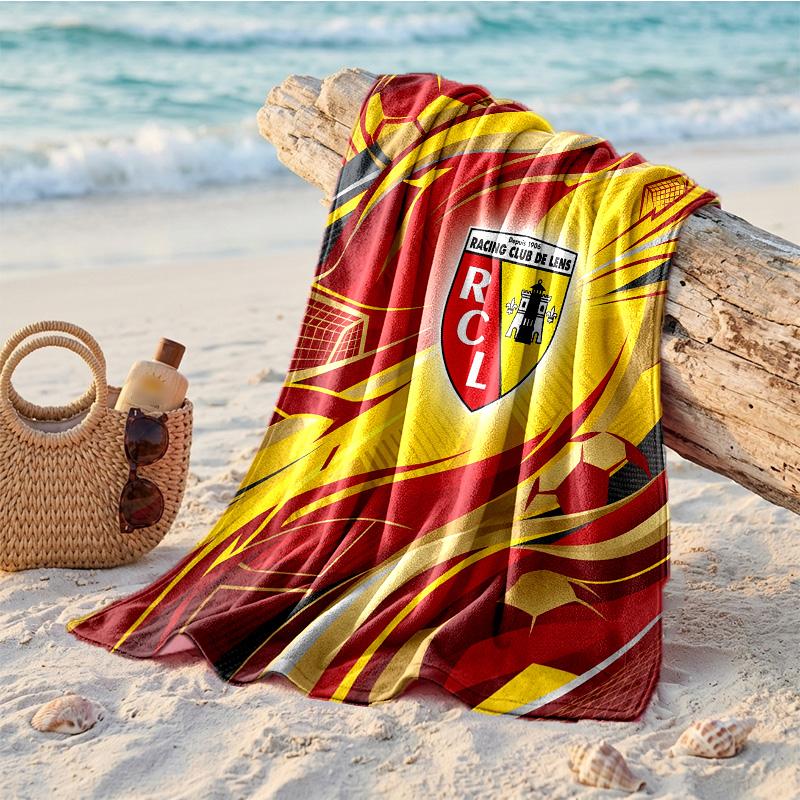 Asciugamano da Spiaggia in Microfibra con Stampa Lente FC Asciugatura Rapida Assorbente Grande Asciugamano per Spiaggia Nuoto Viaggio