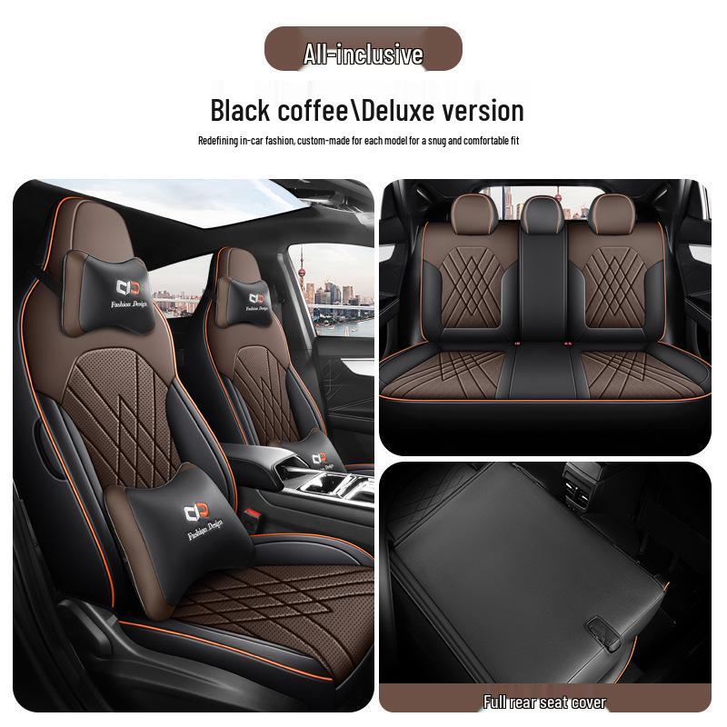 New Model Jianghuai Sihao A5 Full Leather Car Seat Cushion - Universal, All-Season