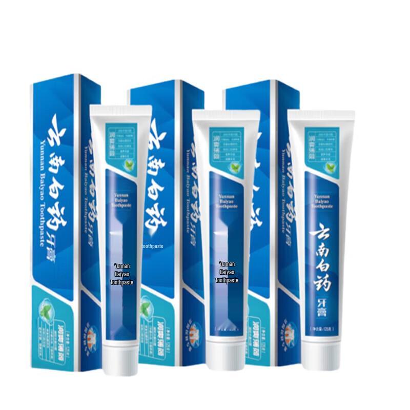 

Yunnan Baiyao Refreshing Mint Toothpaste 125g (3-Pack)