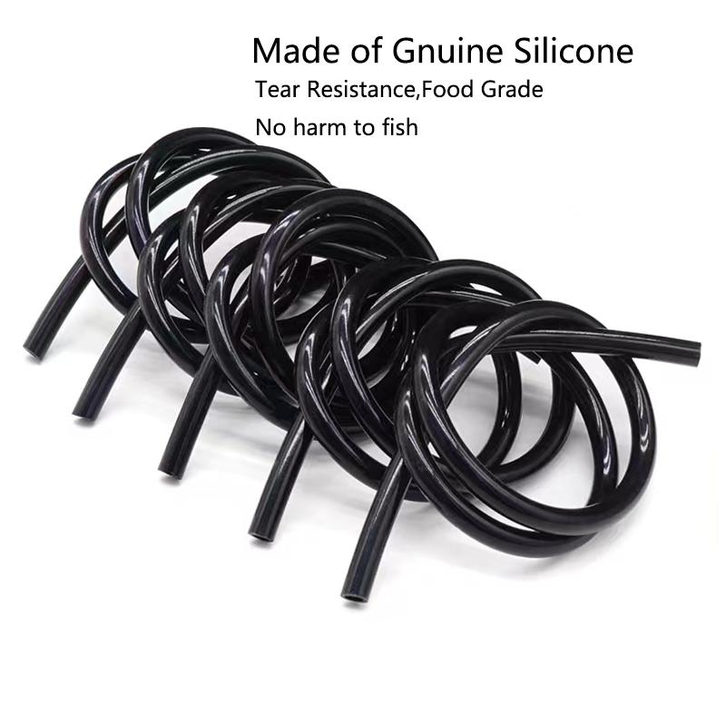 1m/3m/5m/10m/20m Soft Silicone Aquarium Oxygen Pump Hose Air Bubble Stone Aquarium Fish Tank Pond Pump Tube Food Grade Material