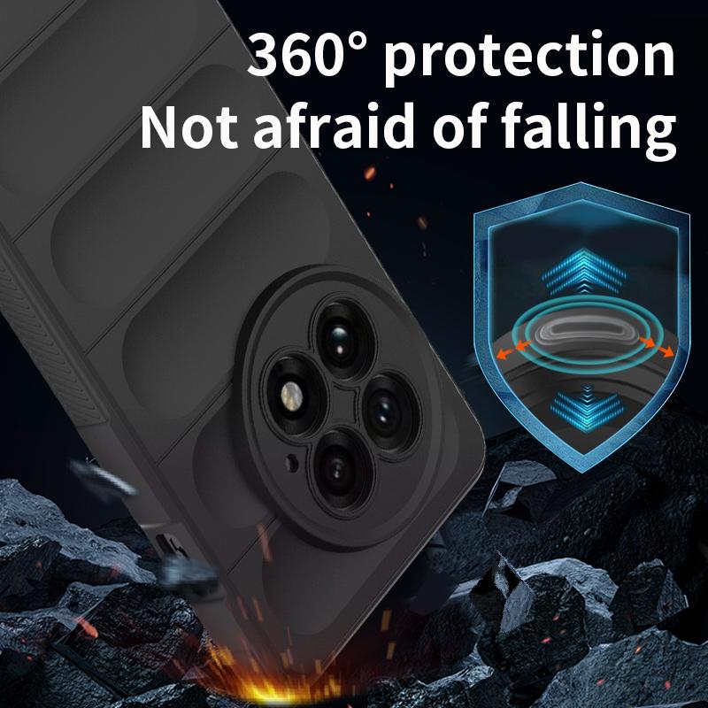For Oneplus 13 Anti-Shock Silicone Skin Case,Rugger Armor Silicone Back Case For Oneplus 12 11