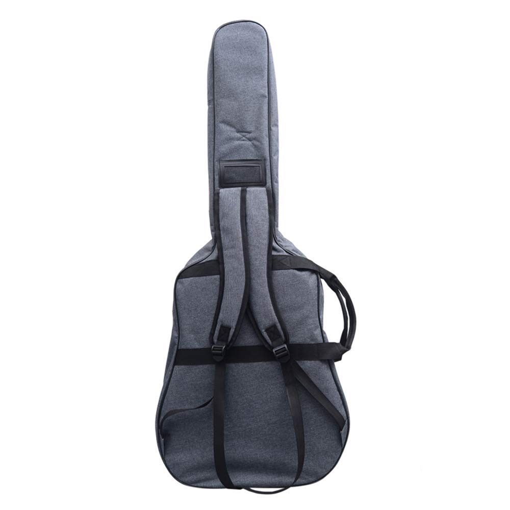 Jumbo Guitar Gig Fits and Guitars with 12mm Foam Bag, Backpack-Style, 42- 43-inch (Jumbo Type), Filling, (Gray)