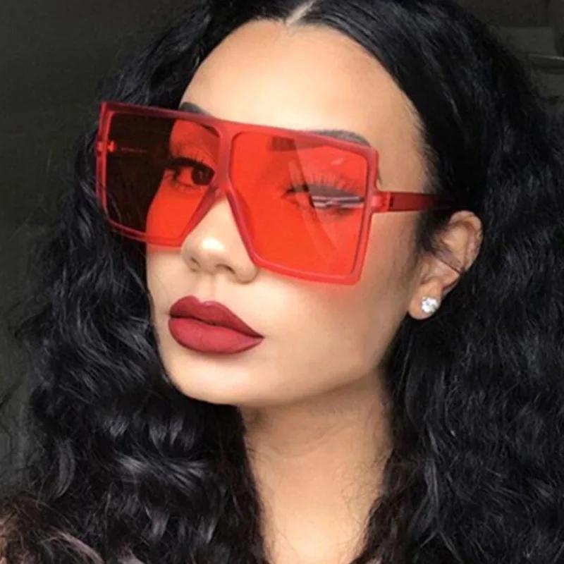 Retro Edgy Punk Trendy High End Designer Style Oversized Square Shaped Multi Colored Female For Both Male Sun Glasses