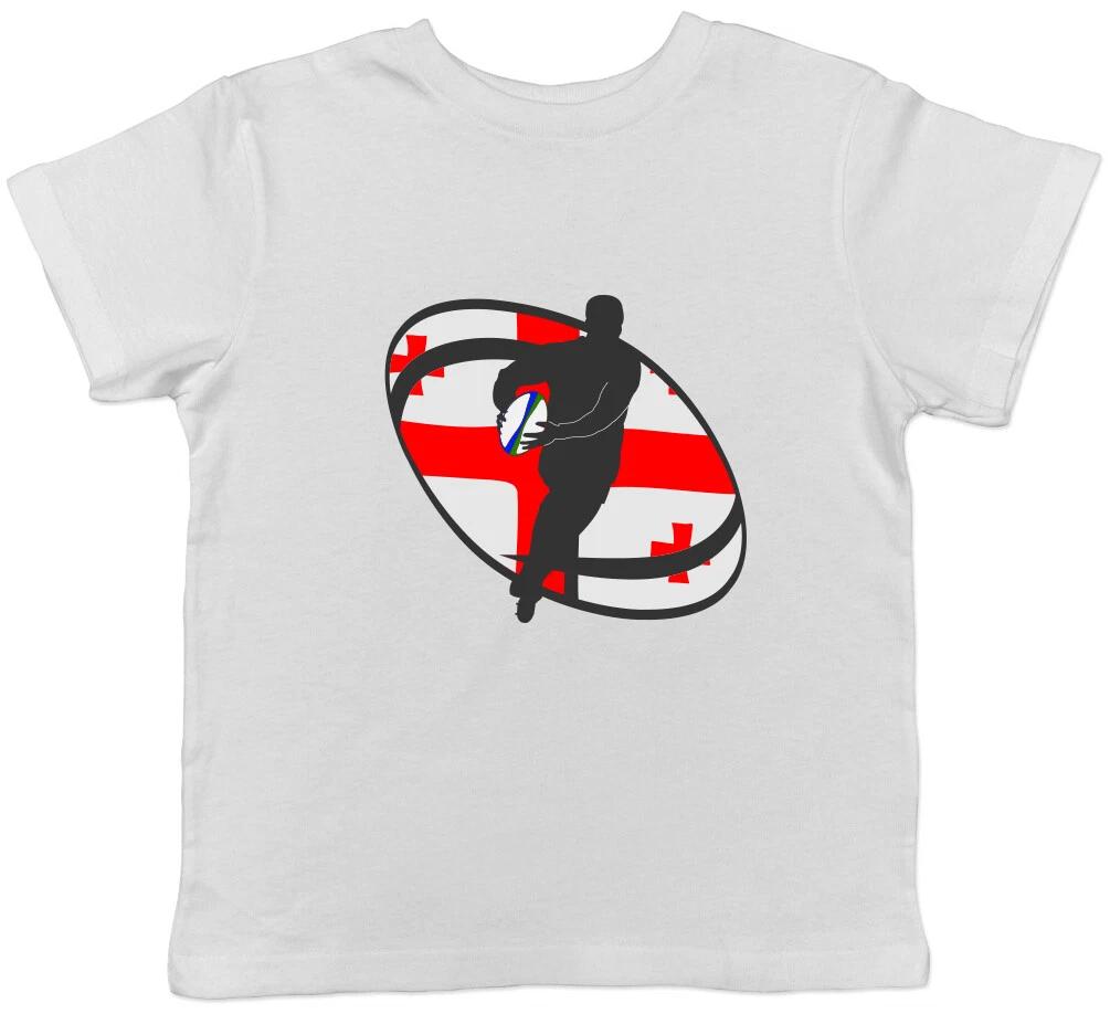 

Georgia Rugby Boys Girls Kids Childrens T-Shirt 130
