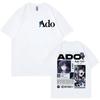 T-shirt Grafiche Singer Ado Hibana World Tour 2025 Moda Vintage Manica Corta T-shirt Unisex Unisex Casual Larga Maglietta in Cotone