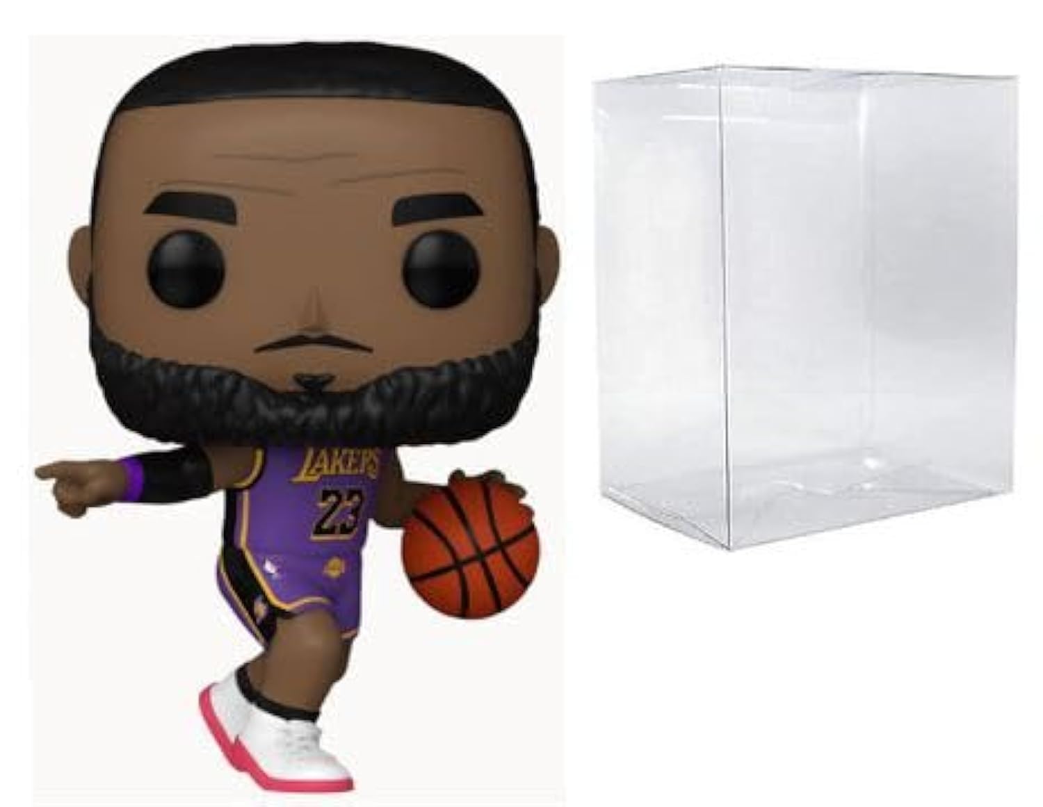 

Funko Леброн Джеймс (Лос-Анджелес Лейкерс) Поп! Виниловая фигурка NBA Серия 11 с защитным кейсом *В наличии*