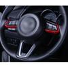 For Mazda CX-3 CX3 2017 2018     Car Styling Stick Cover Steering Wheel Button Switch Kit Trim Frame Panel Trim
