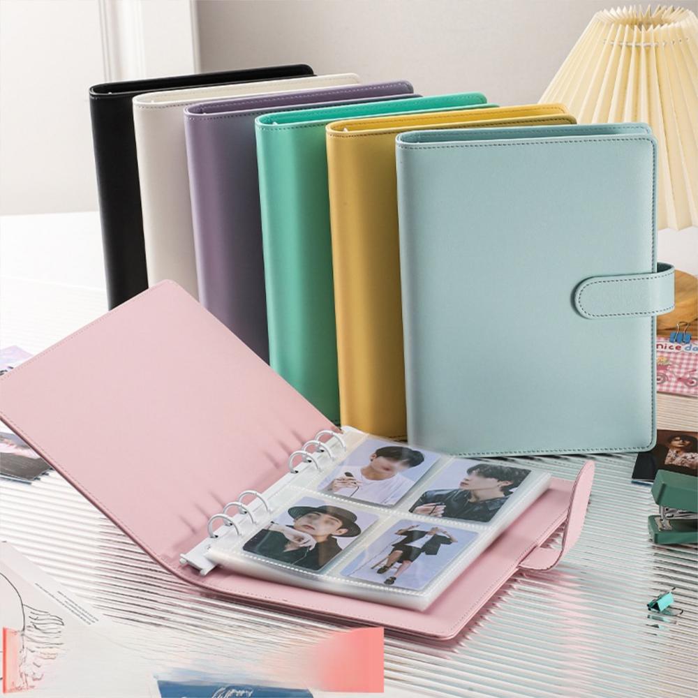 PU Kpop Idol Photocards Holder A5 Loose-leaf Binder New Photo Album  Photo Card Supplies
