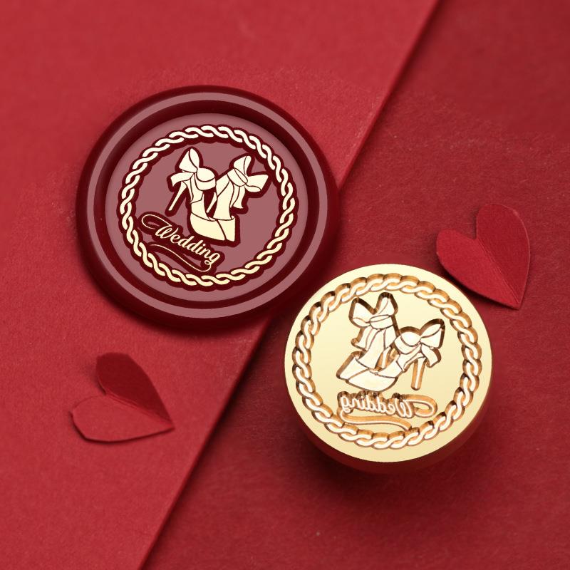 Wedding Celebration Stamps Wax Seal Stamp Vintage Sealing Stamp Head For Cards Envelopes Wedding Invitations Gift Packaging