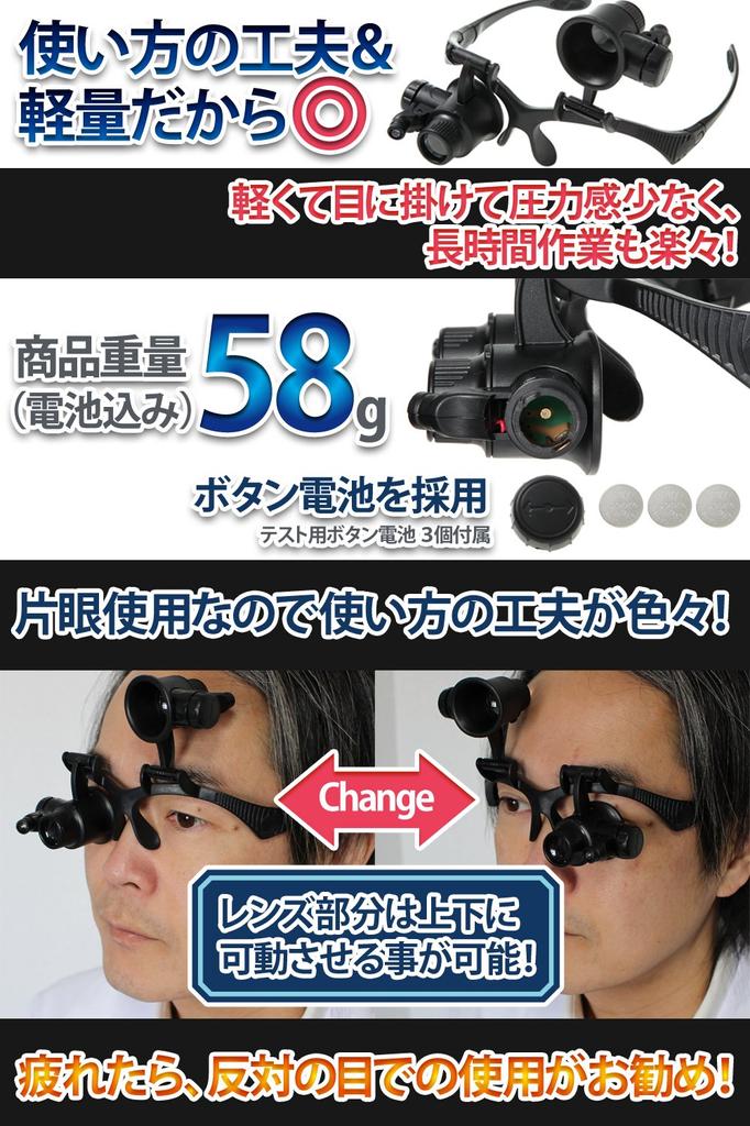 Phoenix Loupe 15x 20x 4 Types of Lenses 2 LED Lights Headband Included Term Warranty 45 Magnifying Glass Loupe Black Glasses-type [10x & & & 25x] /