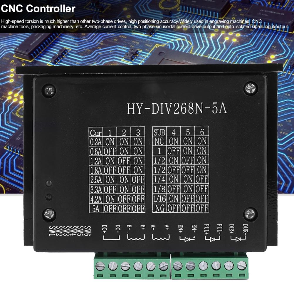 Hybrydowy sterownik silnika krokowego Dwufazowy kontroler CNC 0,25A TB6600 Wejście DC1248V