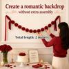 Background Wall Decor Christmas Velvet Ball Garland Hanging Decoration  Birthday Party Supplies