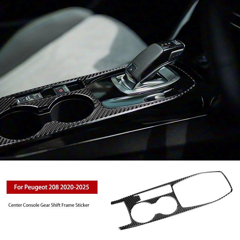 Peugeot 208 Interior Real Carbon Fiber Epoxy Resin Modification Kit Sticker