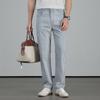 Mulberry silk cotton elastic jeans for men's summer thin design 2026 new youth versatile commuting wear-resistant washed casual pants