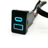 1PC Car Dual Charger Socket QC3.0 USB Type-C PD Charging Outlet Power Adapter Phone For Toyota LC120 Prado