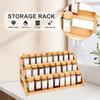 2026 Hot Sale Bamboo Tiered Spice Rack Wooden Spice Shelf Organizer Cabinet Seasoning Rack for Kitchen Countertop